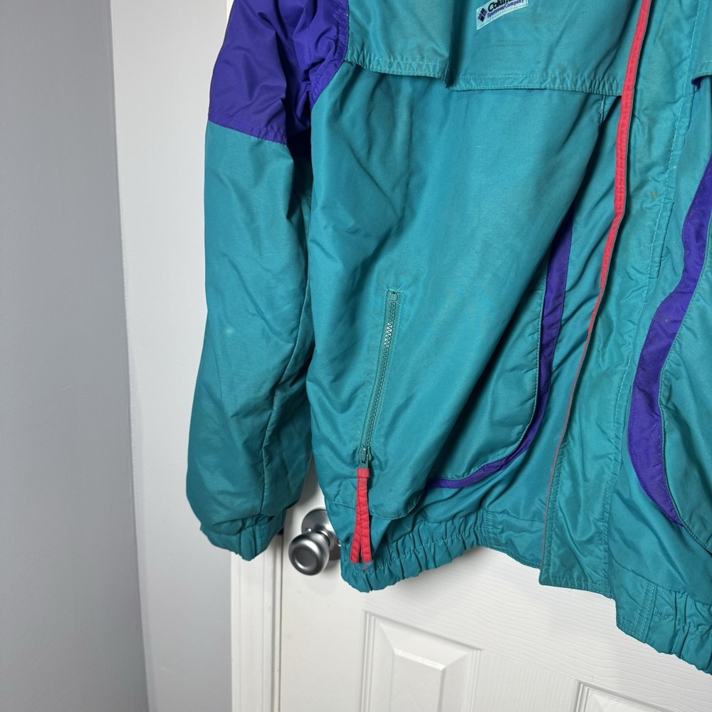 Columbia Men's Purple Blue/Red Powder Keg Radial Sleeve Winter Jacket Size XLT - Picture 4 of 10